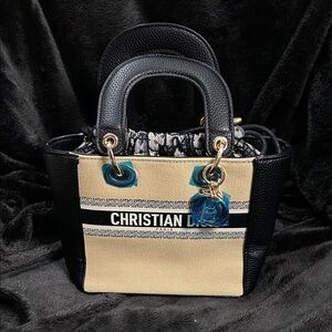 Dior Black and Cream Mini Bag